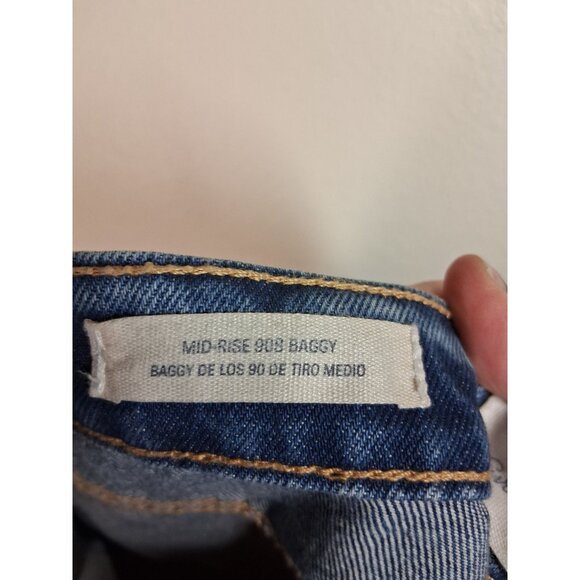 NWOT Universal Thread Denim Blue Jeans Retro Y2K 90s Baggy Women Size 8 Regular - Picture 7 of 9